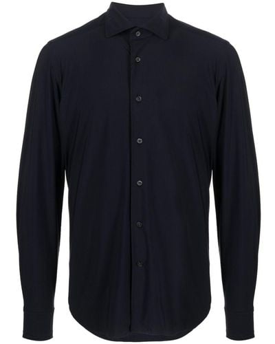 Corneliani Spread-collar Button-up Shirt - Blue