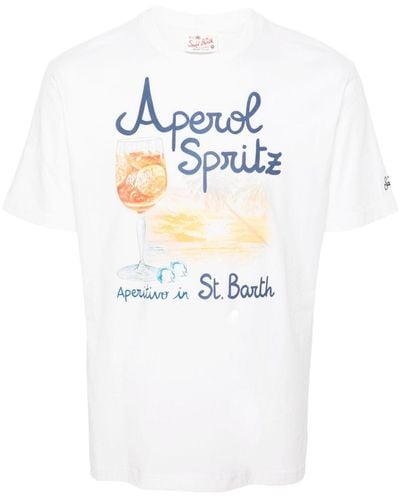 Mc2 Saint Barth Graphic-print Cotton T-shirt - White