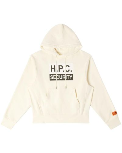 Heron Preston Security プリント パーカー - ホワイト