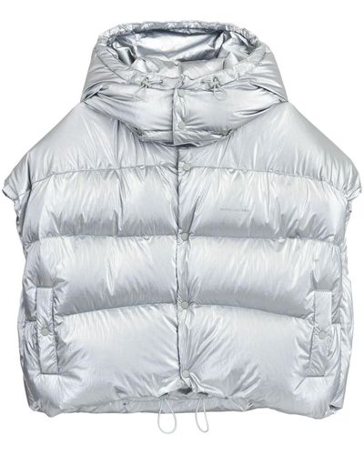 Marc Jacobs Hooded Puffer Gilet - Gray