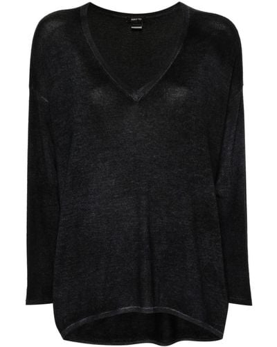 Avant Toi V-neck Sweater - Black