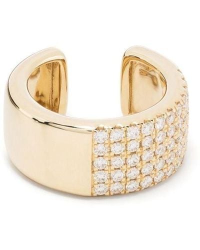 Mizuki 14kt Yellow Gold Sea Of Beauty Diamond Ear Cuff - Metallic