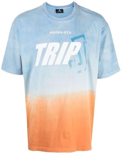 Mauna Kea T-Shirt mit Ombré-Effekt - Blau