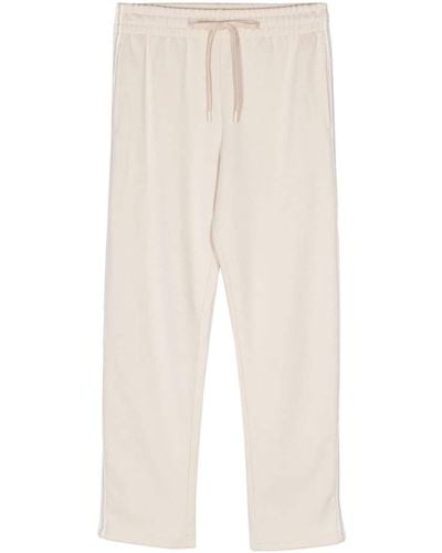 The Upside Straight-leg Organic Cotton-blend Track Pants - White