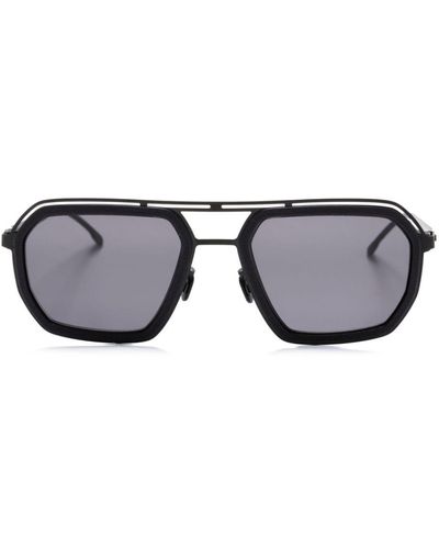 Mykita Mojave Rectangle-frame Sunglasses - Grey