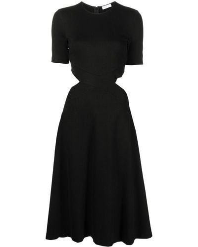 Rosetta Getty Cut-out Midi Dress - Black