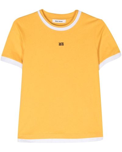 Wales Bonner Horizon T Organic Cotton T-shirt - Yellow