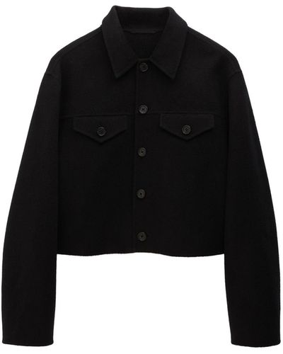 Filippa K Button-down Cropped Jacket - Black