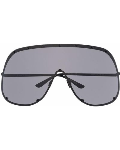 Rick Owens Oversized Pilotenbrille - Grau