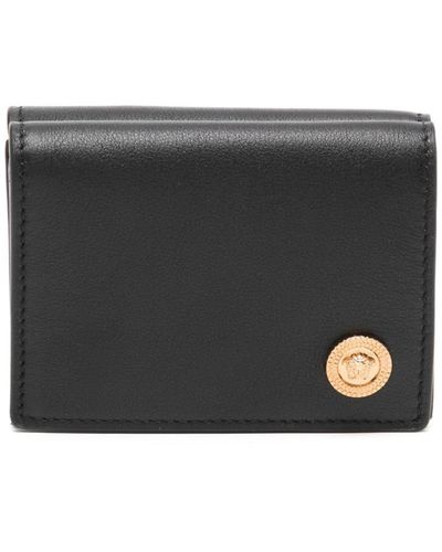Versace メドゥーサ ビギー 三つ折り財布 - ブラック