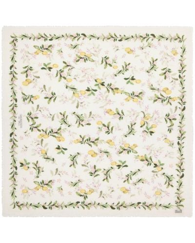 Giambattista Valli Saint-tropez-print Cotton Scarf - Natural