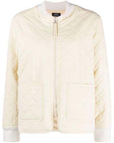 A.P.C. Elea Quilted Jacket - Natural