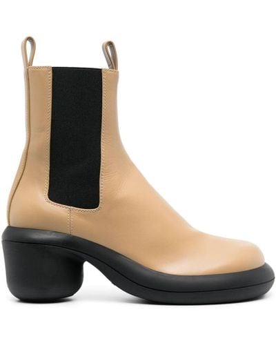 Jil Sander Two-tone Leather Chelsea Boots - Black