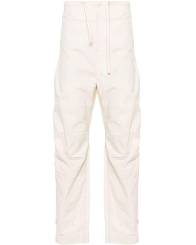 Lemaire Drawstring-waist Loose Trousers - Natural