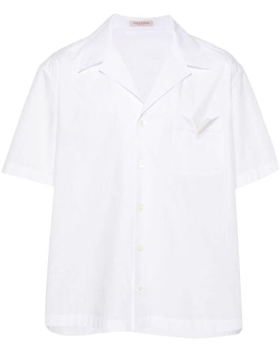 Valentino Garavani Hemd mit VLogo - Weiß