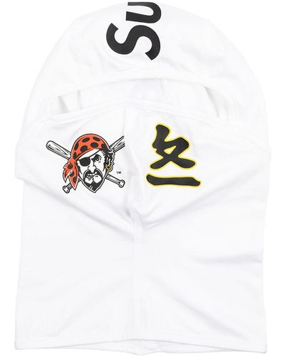 Supreme "Passamontagna leggero x MLB Kanji Teams ""Pittsburgh Pirates - Bianco