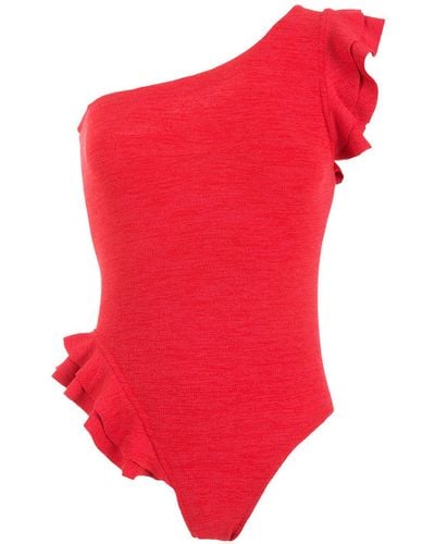 Clube Bossa Koss Ruffle-trimmed Swimsuit - Red