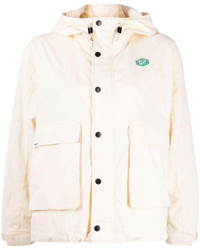 Chocoolate Logo-patch Hooded Jacket - Natural