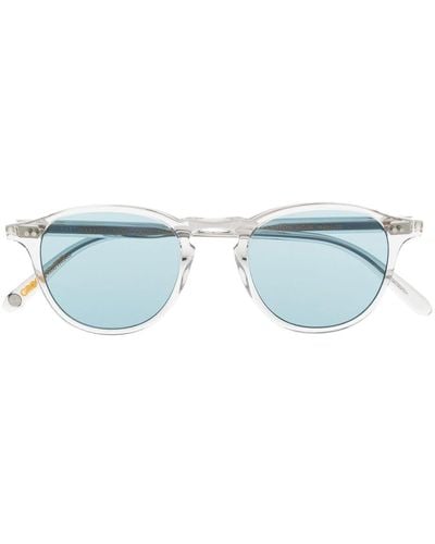 Garrett Leight Hampton Round-frame Sunglasses - Blue