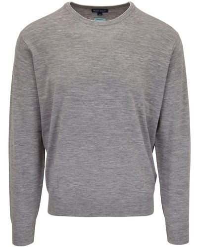 Peter Millar Crew-neck Knit Sweater - Grey