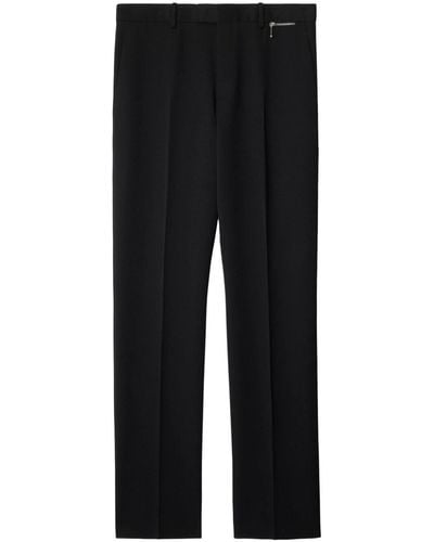 Burberry Wool Tailored Trousers - Black