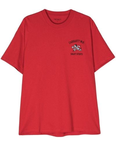 Carhartt T-shirt Van Biologisch Katoen - Rood