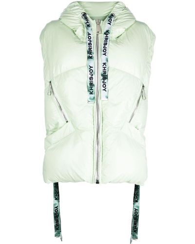 Khrisjoy Puff Quilted Hooded Gilet - White