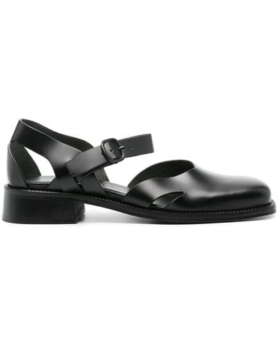 Hereu Alorda Leather Court Shoes - Black