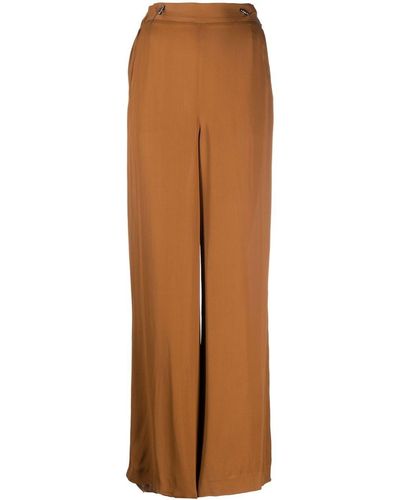 Fabiana Filippi Double-breasted Detail Pants - Brown
