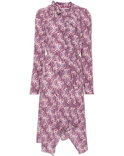 Isabel Marant Umaima Midi Dress - Purple