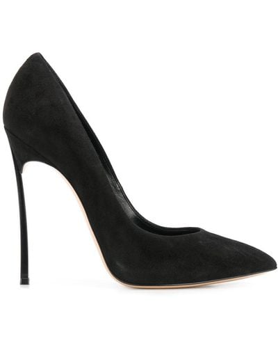 Casadei Flamingo Stiletto Court Shoes - Black