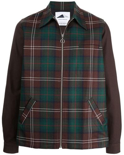 Anglozine Layne Tartan-check Shirt Jacket - Green