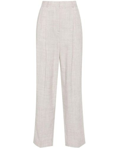 Totême Double-pleated Tailored Pants - White