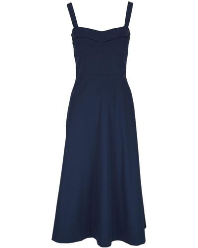 Veronica Beard Raised-seam Midi Dress - Blue