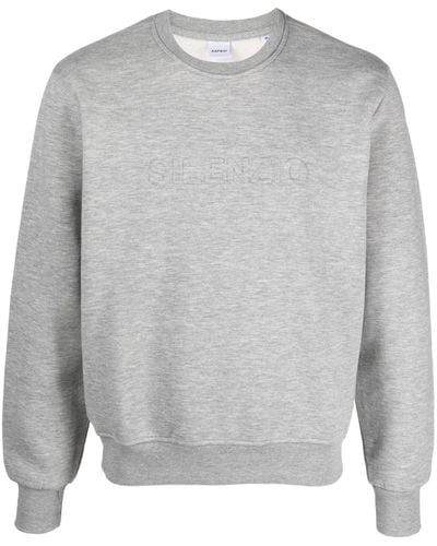 Aspesi Mélange-effect Crew-neck Sweatshirt - Grey