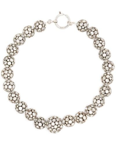 Isabel Marant Crystal-embellished Necklace - Metallic
