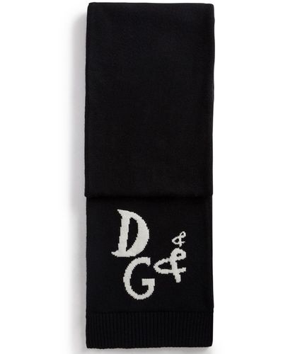Dolce & Gabbana ロゴ スカーフ - ブラック