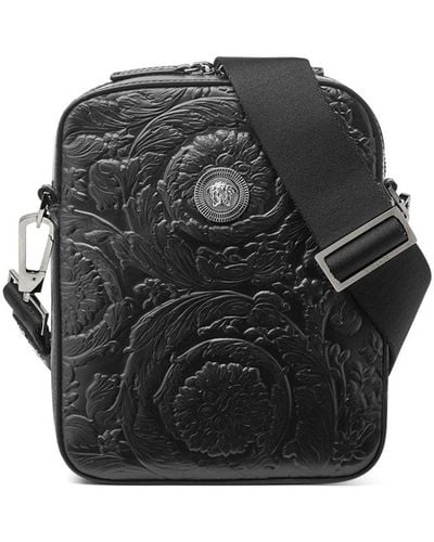 Versace Borsa messenger Medusa Biggie Barocco - Nero