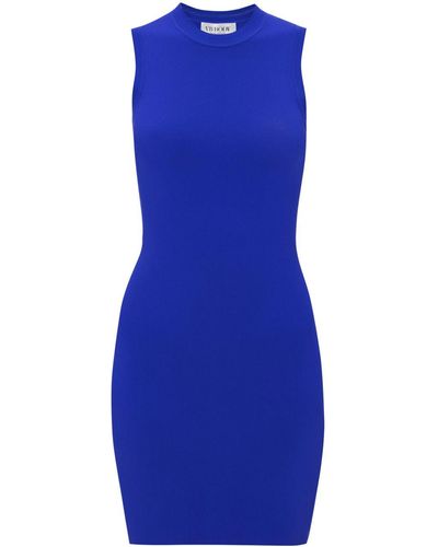 Victoria Beckham Vestido corto ajustado - Azul