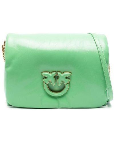 Pinko Love Click Puff Classic Shoulder Bag - Green