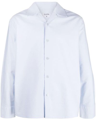 Filippa K Oxford Button-up Shirt - Blue
