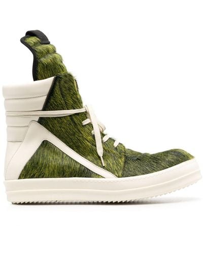 Rick Owens 'geobasket' Sneakers - Green