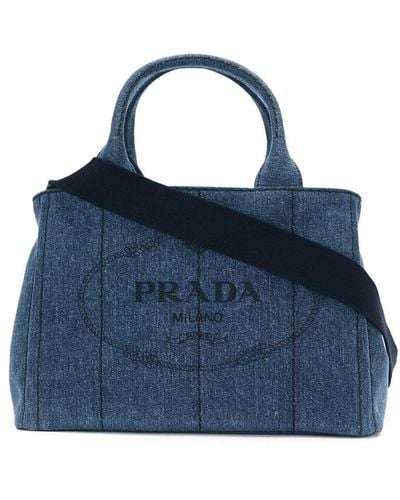 Prada Handtasche mit wendbarem Design - Blau