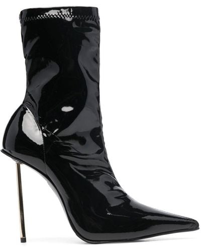 Le Silla Bella 120mm High-shine Ankle Boots - Black