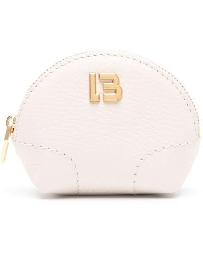Bimba Y Lola Logo-plaque Leather Coin Purse - Pink