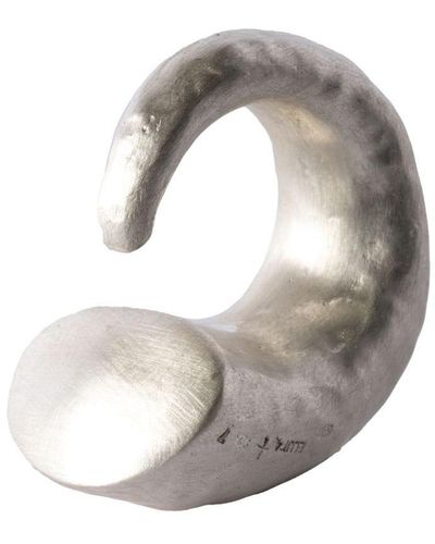 Parts Of 4 Anillo Giant Horn en plata de ley - Blanco