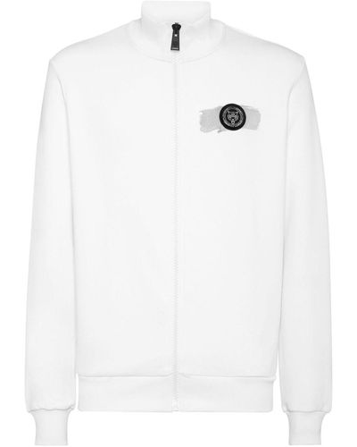 Philipp Plein Sweat Compass en coton - Blanc