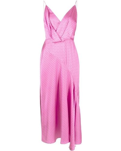 Acler Kleid mit Polka Dots - Pink