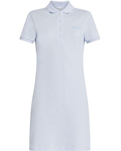 Lacoste Logo-appliqué Cotton Polo Dress - White