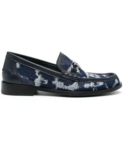 Fendi Denim 'loafers' Shoes, - Blue